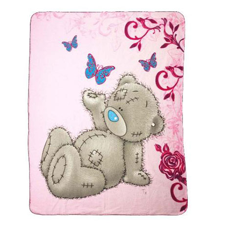 Tatty Teddy with Butterflies Me to You Bear Fleece Blanket £14.99